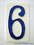 Numero civico ceramica piccolo nc206
