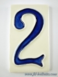 Numero civico ceramica piccolo nc302