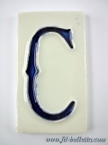 Lettera civico ceramica piccolo nc214