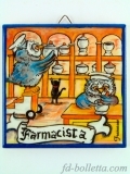 Mattonelle ceramica mestiere Farmacista