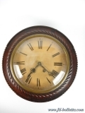 Orologio antico da muro francese in legno a186