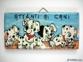 Mattonelle ceramica attenti al cane c9